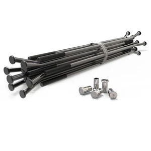 Yamaha YZ250F/450F Rear BLACK Spokes SILVER-Nipples 19x1.85 19x2.15 GEARED4 - Picture 1 of 1