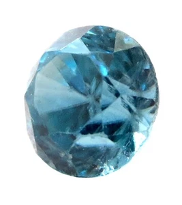 ZIRCON Round GEMSTONE Old STOCK 1.295ct SKY Blue NATURAL - Picture 1 of 7