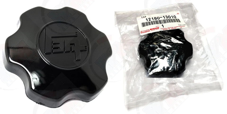 GENUINE FOR  Toyota 70's/80's Classic Black Oil Cap with Japanese Katakana Logo  - Image 1 of 1