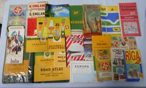#TT. JOB LOT OF WORLD ROAD MAPS - MOSTLY BP - Picture 1 of 8