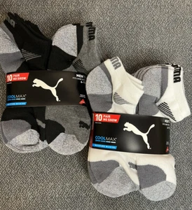 Calcetines para hombre PUMA sin presentación, paquete de 10 pares (20 pares en total) de 2 - ¡Paquete en blanco y negro! - Imagen 1 de 8