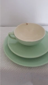 Gedeck Melitta Minden grün Keramik 50er 1950 - Bild 1 von 5