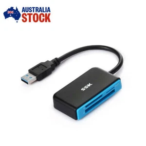 USB Memory Card Reader High Speed Adapter Micro SD SDHC SDXC CF For PC&Mac - Picture 1 of 4