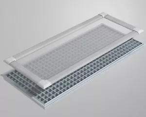 Edelstahl Lichtschachtabdeckung bis 60 x 115 cm Kellerschacht Abdeckung Gitter - Bild 1 von 5