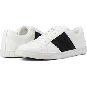 KENNETH COLE UNLISTED STAND  MIX SNEAKERS COLOR WHITE/BLACK SIZE 12M NIB - Picture 1 of 5