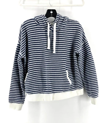 Sudadera con capucha a rayas azules Roxy para mujer sudadera con capucha ropa deportiva bolsillos talla pequeña Foto 1 de 4