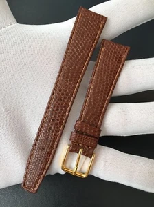 CORREA-STRAP RELOJ GRANO LAGARTO MARRÓN 18MM "NEW OLD STOCK 1960-1970" - Imagen 1 de 3