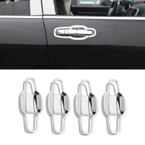 Para Grand Cherokee 2011-2020 cromado 8 piezas manija de puerta exterior borde de tazón - Imagen 1 de 7