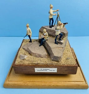 AFGHAN WAR DIORAMA '1878-80 10TH HUSSARS' CASED MUSUEM QUALITY 23CM X 18CM - Picture 1 of 7