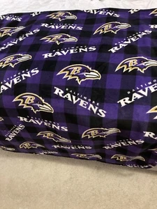 NFL Baltimore Ravens Light Weight Handmade Fleece Throw Blanket (42" X 48") - Picture 1 of 5