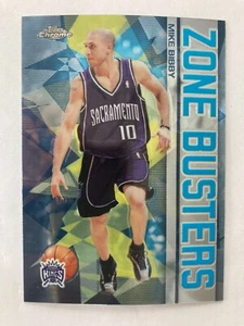 2002-03 Topps Chrome Zone Busters #ZB9 Mike Bibby Kings - Picture 1 of 2