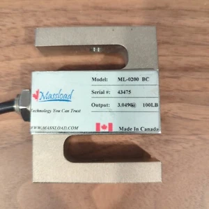 Massload ML-0200 BC Load Cell S-style 100lb - NEW NO BOX - Picture 1 of 2