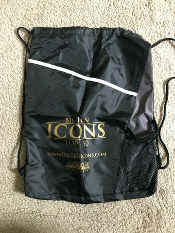 Big Ten Network Icons Drawstring Bag Backpack NEVER USED new wisconsin badgers Cover
