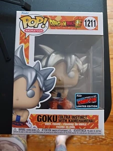 Pegatina Oficial Funko Pop #1211 Goku Ultra Instinct Kamehameha DragonBall NYCC - Imagen 1 de 6
