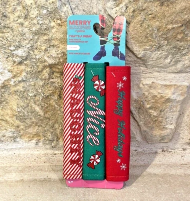 NUEVO Petco Navidad Perro Cachorro Mascota Collar Envoltura Conjunto de Personalización 3 Unidades Foto 1 de 2