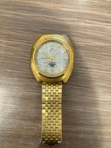 Rado Maristron Gold Men's Vintage Watch Date Display Used From Japan - Picture 1 of 8