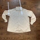 Vtg Gimbels Long Sleeve Button Down Dress Shirt White Size 16 Tailored In Japan