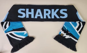 Cronulla Sharks NRL Bufanda Rugby Logo Producto con Licencia Oficial Ver 60"X 7" - Imagen 1 de 14