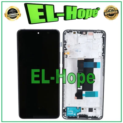 DISPLAY LCD TOUCH OLED PER XIAOMI REDMI NOTE 13 PRO 5G 2312CRAD3C FRAME NERO - Immagine 1 di 3