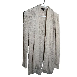 Tommy Bahama Sweater Women's Small Beige Open Cardigan Knit Chunky Casual - Picture 1 of 9