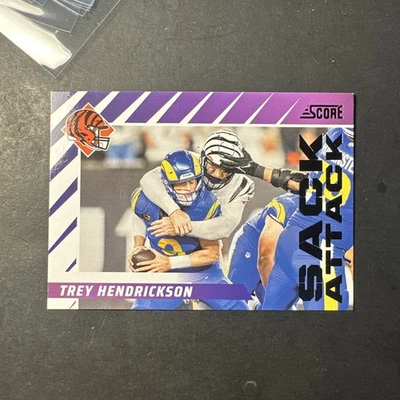 2024 Panini Score Sack Attack #11 Trey Hendrickson Los Angeles Rams - Image 1 of 2