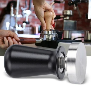Espresso Tamper - 51mm - Flat Base Stainless Steel - With Uncoated Solid - Picture 1 of 12