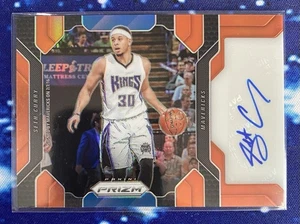 2016-17 Panini Prizm Basketball Seth Curry Orange Prizm Autographed Card 23/25 - Picture 1 of 3