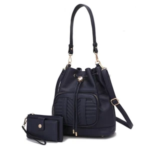 MKF Collection Bucket Bag for Women Drawstring Hobo Shoulder Bags Fashion Cro... - Picture 1 of 7