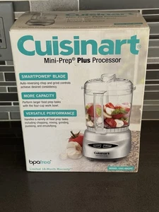Cuisinart CGC-4BCPC Mini-Prep Plus 4-Cup Food Processor Chop Grind Silver - Picture 1 of 7