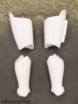 1/6 Scale Toy First Order Stormtrooper - Scratched White Leg Armor Set - Image 1 of 4