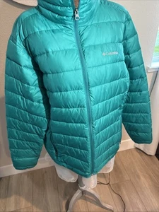 Columbia Sportswear Jacket Womens XL Green Full Zip Puffer Insulated Outdoors 39 - Picture 1 of 3
