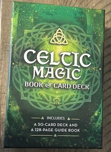 CELTIC MAGIC BOOK & CARD DECK Included 50 Card Deck And Guidebook - Picture 1 of 2