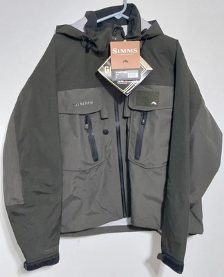 Simms G3 Guide Jacket Gore-Tex Fly Fishing Loden Mens XL Full Zip w/ Hood *NEW* - Image 1 of 4