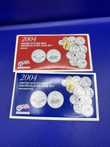 2004 Clad Uncirculated Set Philadelphia And Denver - Picture 1 of 3