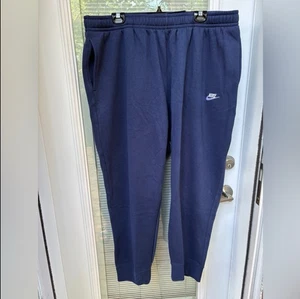 NWOT Nike Club Fleece Joggers 4X Navy Blue Sweatpants Stretch Track Pants Unisex - Picture 1 of 6