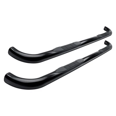 For Honda Pilot 2023-2026 SteelCraft 3" Cab Length Black Round Side Bars — 第 1/4 张图片