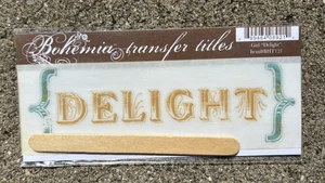 MY MIND'S EYE BOHEMIA TRANFER TITLES  RUB ON TRANSFERS DELIGHT * - Picture 1 of 1