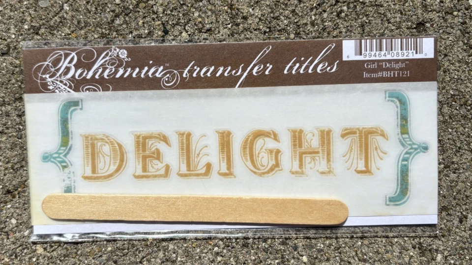 MY MIND'S EYE BOHEMIA TRANSFER TÍTULOS FROTAR EN TRANSFERENCIAS DELEITE * Foto 1 de 1