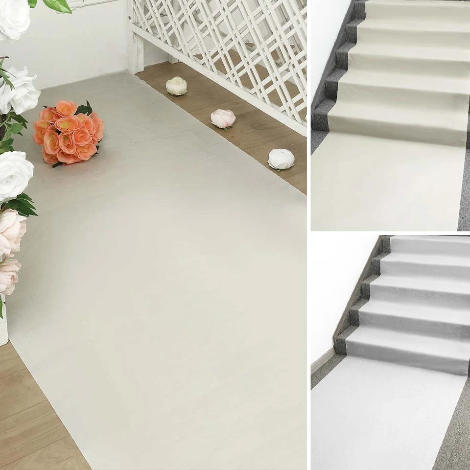 100 feet PVC AISLE RUNNER Wedding Party Carpet Event Runway Decorations Supplies - Image 1 of 2