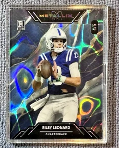 2025 Wild Card Metallix Riley Leonard RC Marble Silver Rainbow Foil /5 Colts - Bild 1 von 2