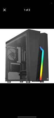 AeroCool Bolt Mini Tempered Glass RGB Mini tower Case - Black - Image 1 of 2