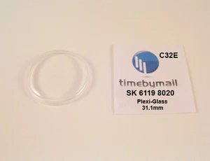 Nuevo Reloj Cristal Para SEIKO 5 6119 8020 Automático Plexi-Vidrio Repuesto C32E - Imagen 1 de 1