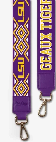 Desden LSU Ikat Patterned 2" Purse Strap Cover