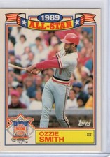 1990 Topps Glossy OZZIE SMITH All-Star Card #5 St Louis Cardinals HOF