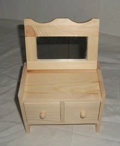 Holz Kästchen Schmuckkästchen Schmuckkasten kleines Aufbewahrungskästchen. - Bild 1 von 4