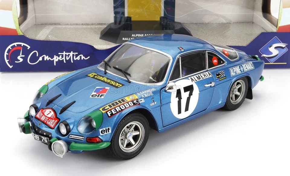 Alpine A110 1600S Rallye Montecarlo 1972 Darniche Mahe #17 1 18 Solido 1804206