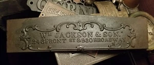 Antique Civil War Era Wm Jackson & Son NYC Foundry Parlor Grate C1860 Manhattan  - Picture 1 of 6