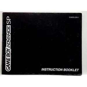 (Manual Only) Cobalt Gameboy Advance SP - Nintendo GameBoy Advance Authentic - Picture 1 of 2