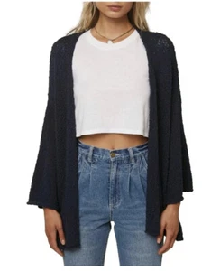 O'Neill Coronado-Cardigan Pullover Damen neu mit Etikett vorne offen Glockenärmel marineblau Small - Bild 1 von 8
