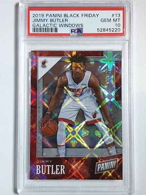 2019 Panini Jimmy Butler #13 GALACTIC WINDOWS /25 Holo - PSA 10 (POP 2) - Image 1 of 3
